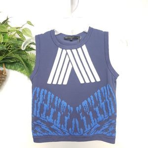 Silvan Heach Knit Sleeveless Y2K Cropped Top Size XS